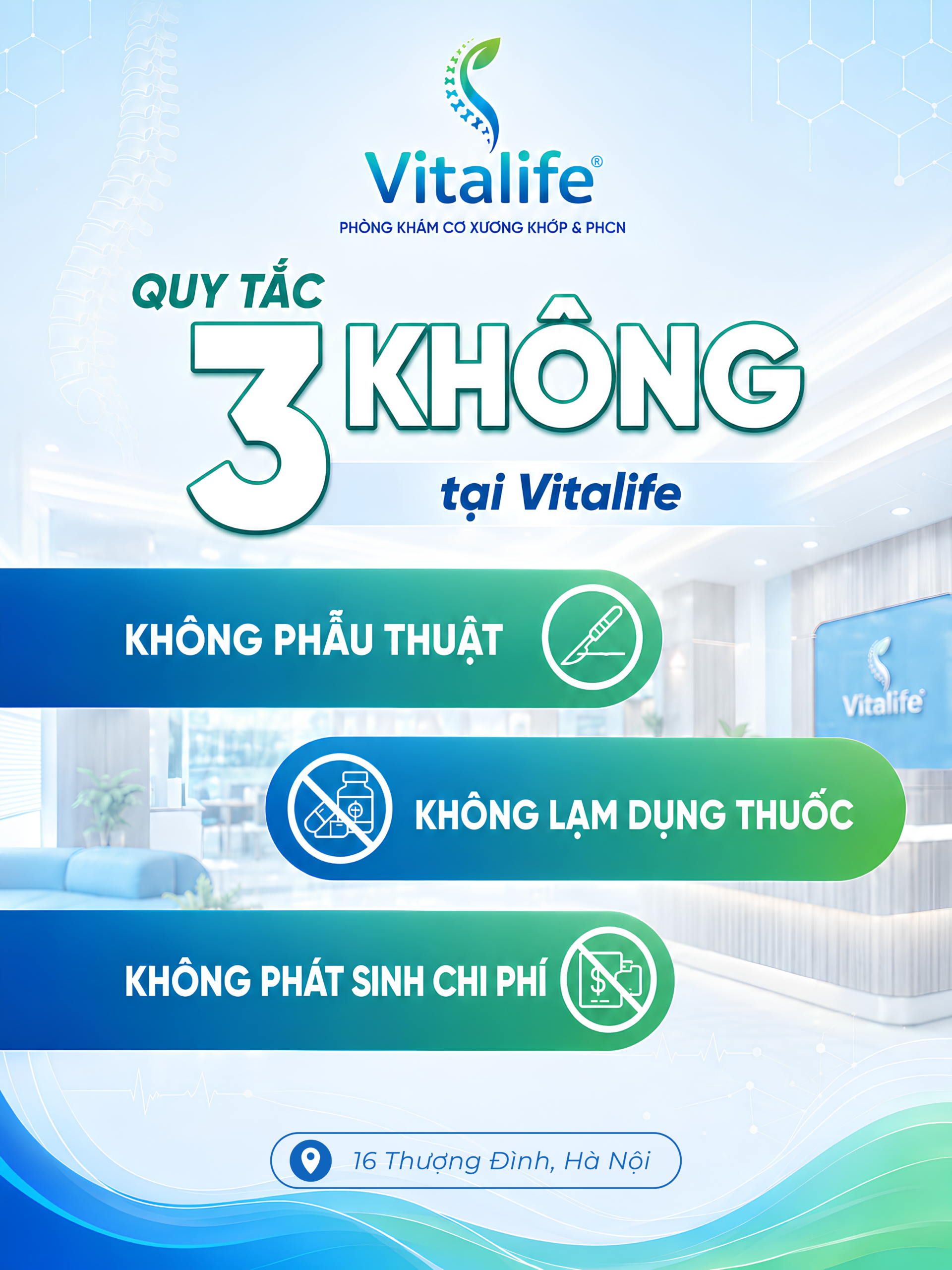 Điều trị thoái hóa khớp gối tại Phòng khám Vitalife